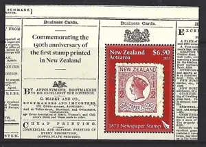 NEW ZEALAND 2023 1873 NEWSPAPER STAMP MINIATURE SHEET UNMOUNTED MINT, MNH - Picture 1 of 1