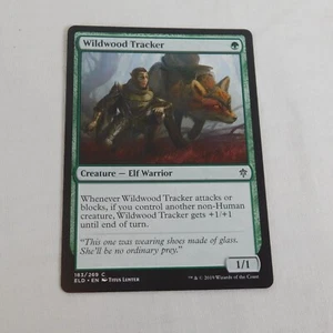 Wildwood Tracker Magic The Gathering 2019 Green Creature Elf Warrior 183/269 Throne Eldraine - Imagen 1 de 2