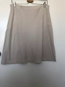 Veronika Maine Cream Beige Skirt - Size 12 - Picture 1 of 8
