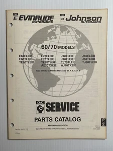 1990 OMC Evinrude /Johnson (60 / 70 Models) Boat Motor Parts Catalog #434211 - Picture 1 of 5