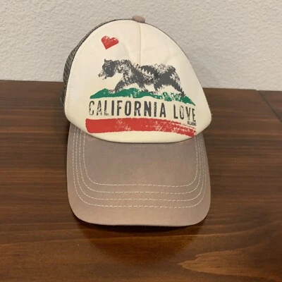 Billabong California Republic Hat Cap Trucker Adjustable One Size Snap Back A1 - Image 1 of 4