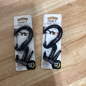 Nite Ize Figur 9 Karabiner Seilstraffer, groß - schwarz (2er-Pack) - Bild 1 von 4