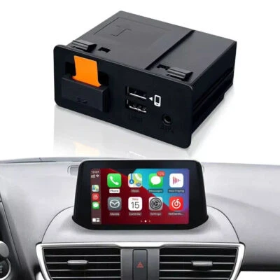 For Mazda 2 3 6 CX-3 CX-5 Apple CarPlay Android Car Auto Retrofit Wired USB Kit - Image 1 of 4