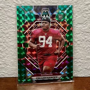 CALIJAH KANCEY 2023 PANINI MOSAIC #293 GREEN PRIZM ROOKIE RC BUCCANEERS NFL - Foto 1 di 2