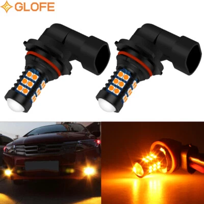 GLOFE 2400lm 3000K 30LED 9006 Fog Light Driving Bulbs Replacement Lamp Amber - Image 1 of 4