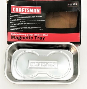 CRAFTSMAN 6" X 10" RECTANGULAR ACERO INOXIDABLE PIEZAS MAGNÉTICAS BANDEJA PLATO 941329 - Imagen 1 de 5