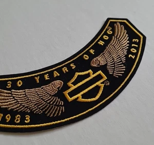 30 Jahre Harley Davidson HOG Patch Owners Group 5,5 Zoll Rocker 1983-2013 - Bild 1 von 4