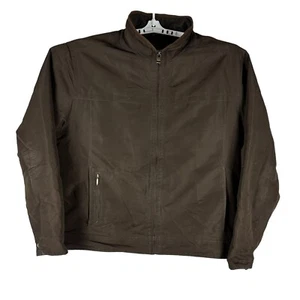 Dockers XL Men's Brown Polyester Jacket Full-Zip Lightweight & Comfortable - Picture 1 of 6