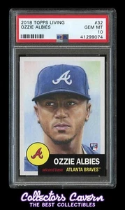 Topps Living Set #32 Ozzie Albies PSA 10 (GEM MINT) RC - Picture 1 of 2