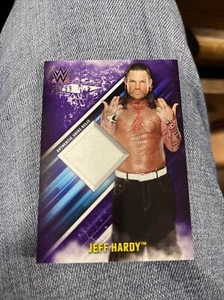 Jeff Hardy 2019 Topps WWE Smackdown Shirt Relic Patch Purple /99 SR-JH - Picture 1 of 3