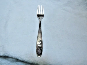 Antique Reiner Germany Silverplate Youth Fork 6” Bambi Deer - Picture 1 of 6