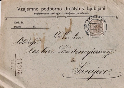 Sobre y sello de portada de franqueo registrado Austria vintage *VER FOTO DE TRADUCCIÓN Foto 1 de 3