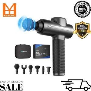 MERACH Massage Gun Deep Tissues, Percussion Massager Tools with 6 Massage Heads, - Picture 1 of 8
