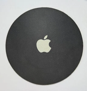 Vintage Promotional Apple Logo Computer Mouse Pad Black & White from 2000s - Picture 1 of 2