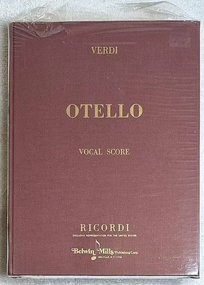 Otello  Vocal  Score-Verdi-Ricordi/Belwin Mills - Hardcover NEW/SEALED - Image 1 of 4
