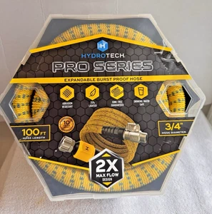 HYDROTECH Pro Series 3/4 in. Diameter x 100 ft. Expandable Garden Water Hose-NEW - Picture 1 of 12