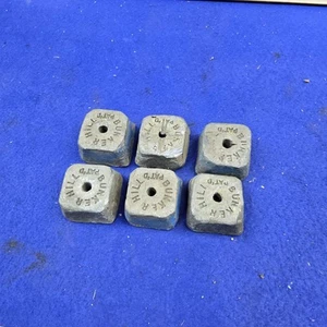  Lot Of Vintage BUNKER HILL 6 LB LEAD INGOT BAR RELOADING SINKERS AMMO SMELTING - Picture 1 of 2