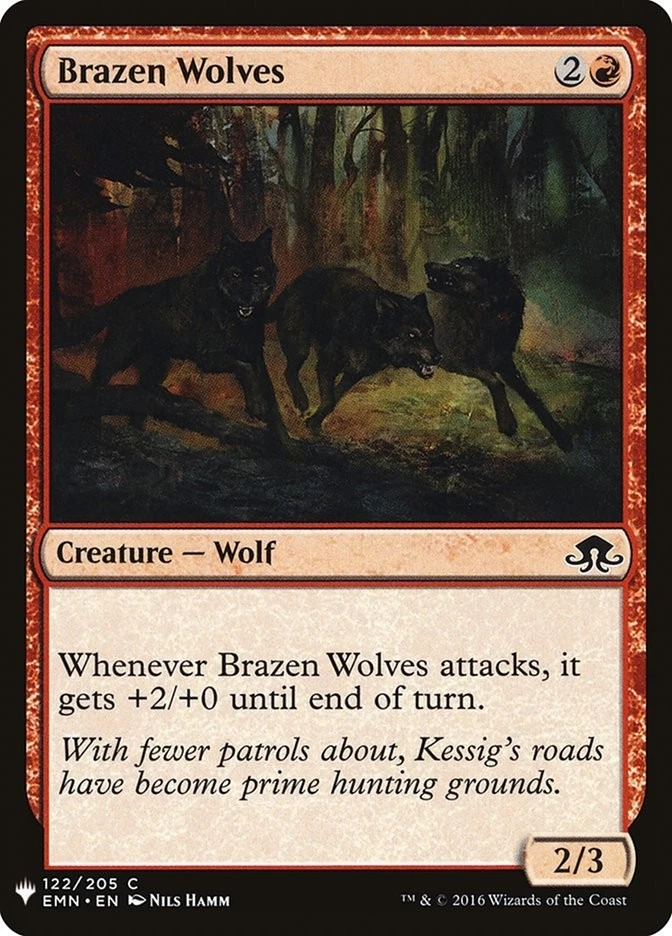 Brazen Wolves - Mystery Booster #122/205 MTG Magic The Gathering - Image 1 of 1
