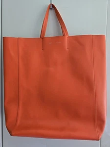 Original CELINE PARIS Bag Tasche Tote orange groß großer Leder Shopper Céline - Bild 1 von 24