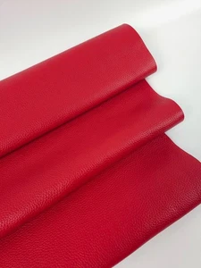 Goji Berry Kansas Deportivo Dólar Estampado Redondo Semi Brillo Cuero Teñido Completo - Imagen 1 de 4