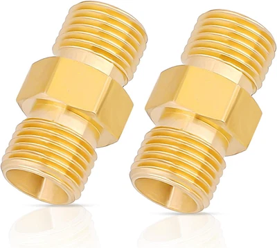 2PCS Welding Hose Coupler Adapter Set Torch Hose Repair Kit 9/16"-18 LH&RH for O - Image 1 of 4