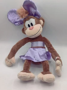 Disney Lilly Coco Type 1 Diabetes Monkey Plush 18” Purple Bow - Picture 1 of 4