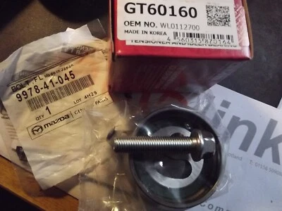 Timing belt tensioner pulley and bolt for Mazda Bongo 2.5 TD diesel WL0112700 - Image 1 of 4