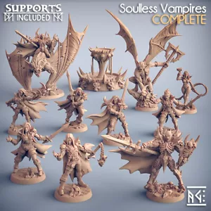 Artisan Guild Miniature D&D/wargames Soulless Vampires in resina 3d print - Foto 1 di 13