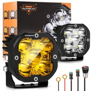 AUXBEAM 3"inch LED Pods Work Light Spot Beam Fog Lamp Offroad For Jeep Cherokee - Bild 1 von 12