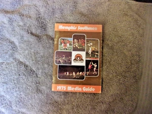 1975 MEMPHIS SOUTHMEN MEDIA GUIDE Yearbook PAUL WARFIELD LARRY CSONKA Program - Picture 1 of 22