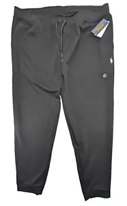 Polo Ralph Lauren Sweat Pants Mens 2XLT Black Drawstring Pockets 42W+ 33L - Picture 1 of 15