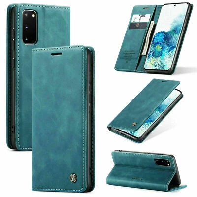 Funda tipo billetera de cuero abatible para teléfono Samsung S20 Ultra Note10 Plus S10 S9 S8 Foto 1 de 4