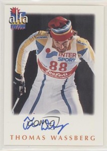 1997 Alfabilder Alfa Stars Auto /2000 Thomas Wassberg #77 Auto