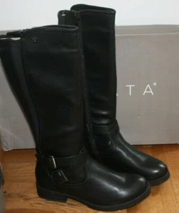 Botas de pantorrilla elásticas negras Cipriata para mujer calcetín de espuma viscoelástica Reino Unido 5 euros 38 nuevas en caja - Imagen 1 de 2