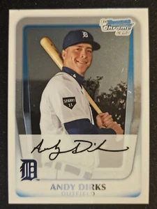 ANDY DIRKS 2011 BOWMAN CHROME PROSPECT DETROIT TIGERS #BCP216 - Picture 1 of 2