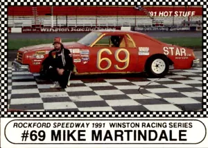 Carta 1991 Langenberg Rockford Speedway 38 Mike Martindale Cherry Valley Illinois - Foto 1 di 2