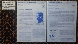 ALGÉRIE FRANÇAISE~VOCATION FRANÇAISE~1985-1+3~NON À LA COMMÉMORATION 19 MARS 62 - Picture 1 of 12