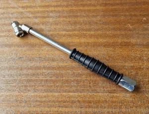 PCL Twin Hold On Open End Tyre Valve Connector with Long Stem Black CO1A03 - Picture 1 of 1