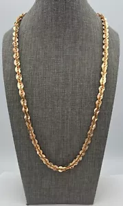 Collana maglia paillettes tono oro rosa Milor Italy bronzo 24" - Foto 1 di 5