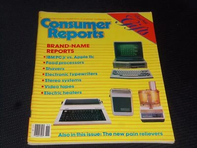 1984 NOVEMBER CONSUMER REPORTS MAGAZINE - BRAND NAME REPORTS COVER - O 15000 Foto 1 de 2