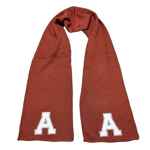 Unbranded Unisex Maroon Collegiate Varsity Font Monogram Knit Scarf NWOT - Bild 1 von 2