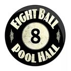 Past Time Signs 8 Ball Pool Hall Vintage Metal Sign - 14x14