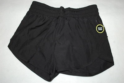 Женские ЧЕРНЫЕ БЕГОВЫЕ СПОРТИВНЫЕ ШОРТЫ с ПОДКЛАДКОЙ ДЛЯ ТРУСИКОВ Влажный Фитиль РАЗМЕР XS 0-2 - Изображение 1 из 2