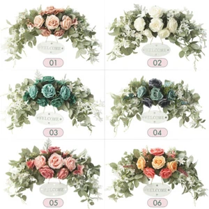 30 Zoll Hochzeitsbogen Blumen künstliche Rose Swag für Lintel Dekor Party Ornament - Bild 1 von 18