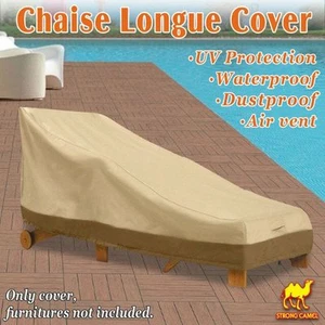 Outdoor Patio Day Chaise Lounge Cover Waterproof Furniture Proctection - Picture 1 of 8
