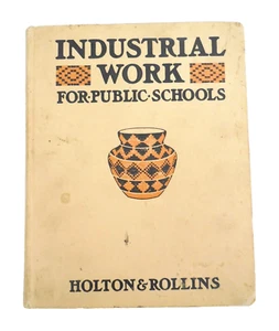 1904 Industrial Work For Public Schools Holton & Rollins Indian Weaving Basket - Picture 1 of 9