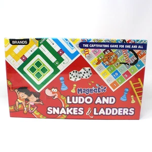 Magnetic Ludo and Snakes & Ladders Board Game for Kids Complete Game Nice! - Picture 1 of 3