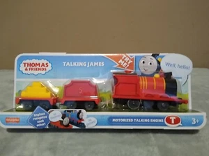 Fisher-Price Thomas & Friends Talking James Motorized Toy Train Engine - (HTN58) - Picture 1 of 11