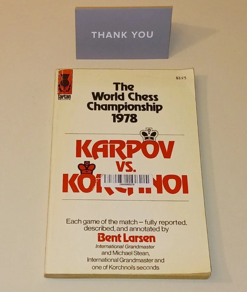 The World Chess Championship 1978: Karpov vs Korchnoi PaperbackVintage Rare - Image 1 of 4