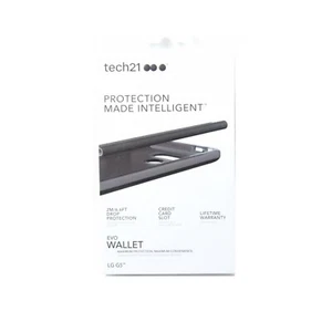 TECH21 CASE FOR LG G5 EVO WALLET CARD ID SLOT IMPACT PROTECT SLIM BLACK T21-4529 - Picture 1 of 2
